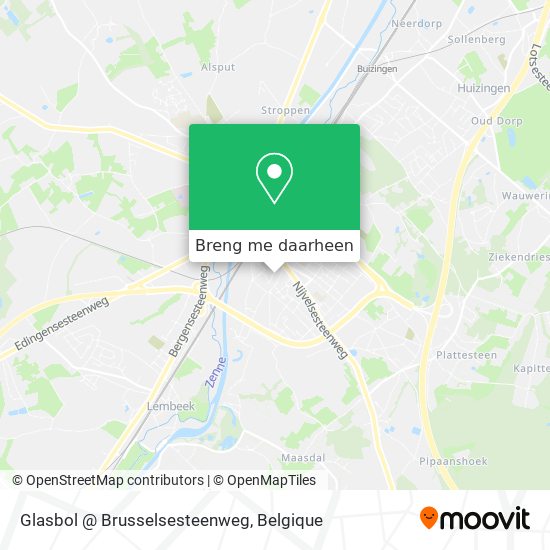 Glasbol @ Brusselsesteenweg kaart