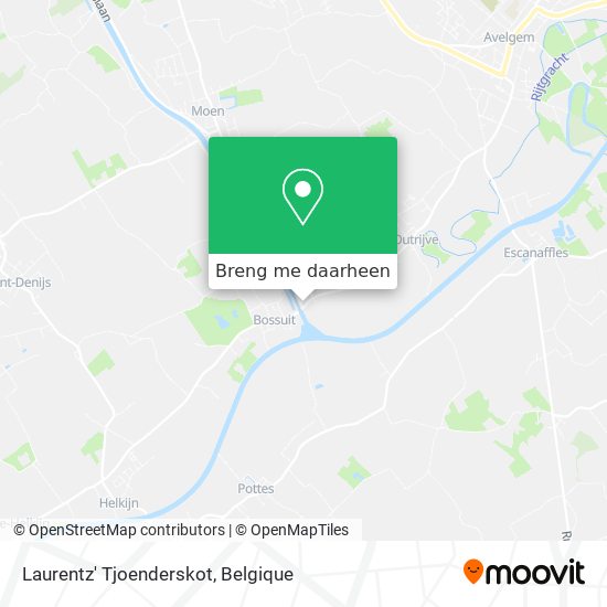 Laurentz' Tjoenderskot kaart