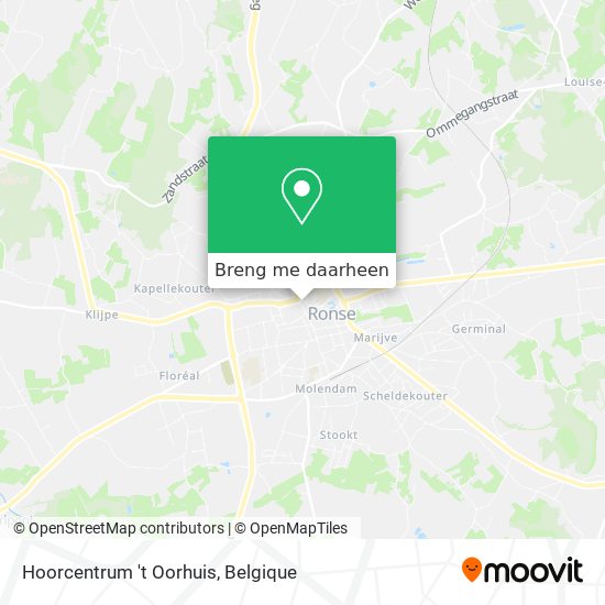 Hoorcentrum 't Oorhuis kaart