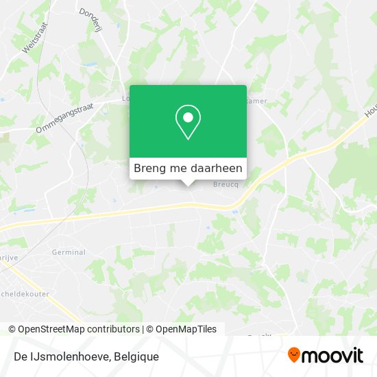 De IJsmolenhoeve kaart