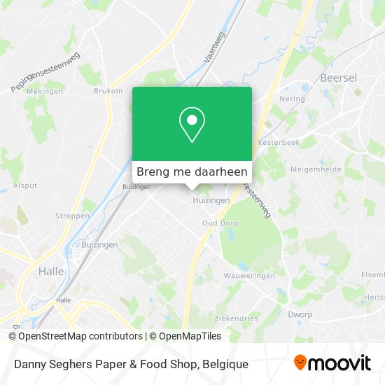 Danny Seghers Paper & Food Shop kaart