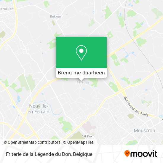 Friterie de la Légende du Don kaart