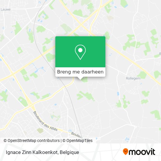 Ignace Zinn Kalkoenkot kaart