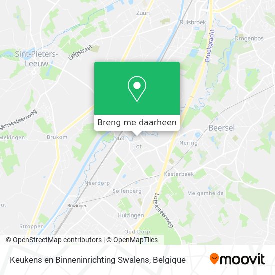 Keukens en Binneninrichting Swalens kaart