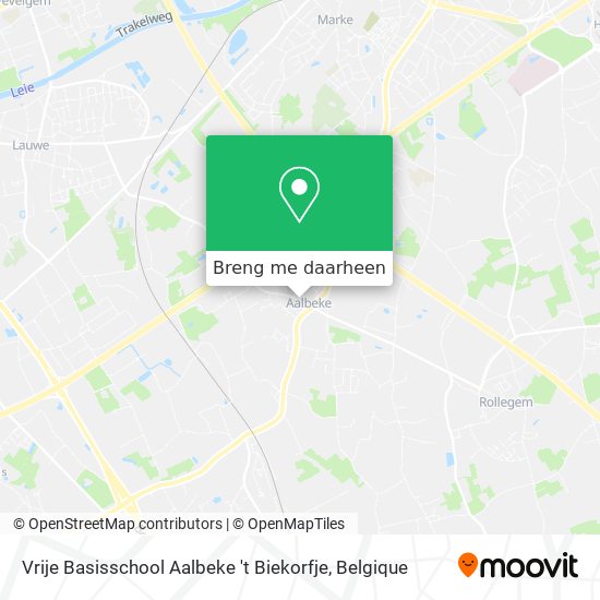 Vrije Basisschool Aalbeke 't Biekorfje kaart