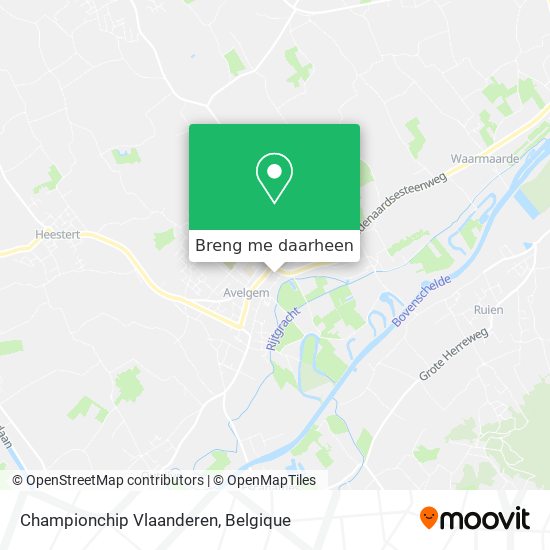 Championchip Vlaanderen kaart