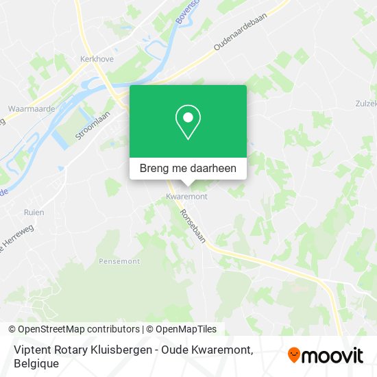 Viptent Rotary Kluisbergen - Oude Kwaremont kaart