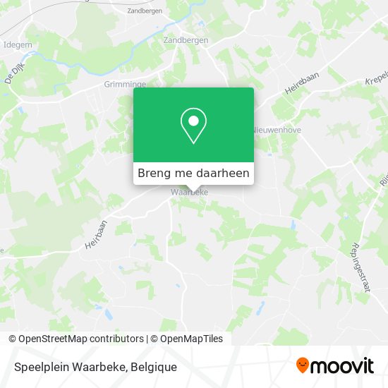 Speelplein Waarbeke kaart