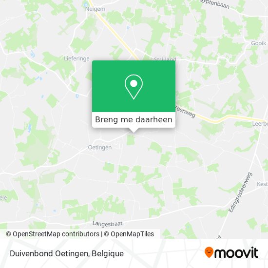 Duivenbond Oetingen kaart