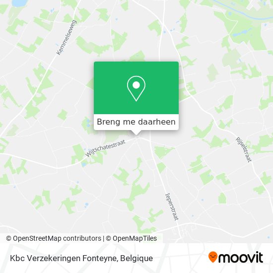 Kbc Verzekeringen Fonteyne kaart