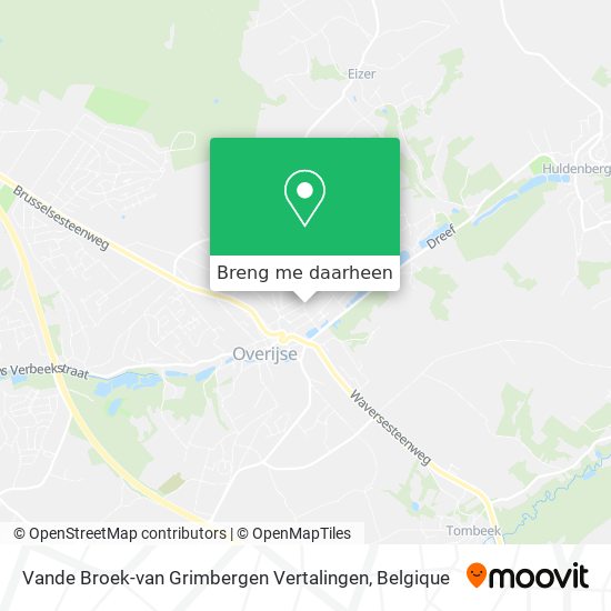 Vande Broek-van Grimbergen Vertalingen kaart