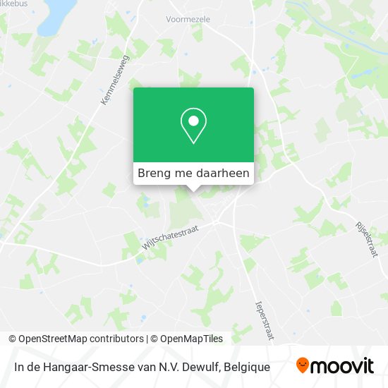 In de Hangaar-Smesse van N.V. Dewulf kaart