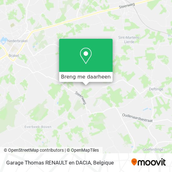 Garage Thomas RENAULT en DACIA kaart