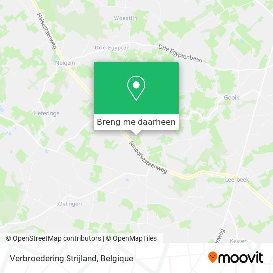 Verbroedering Strijland kaart