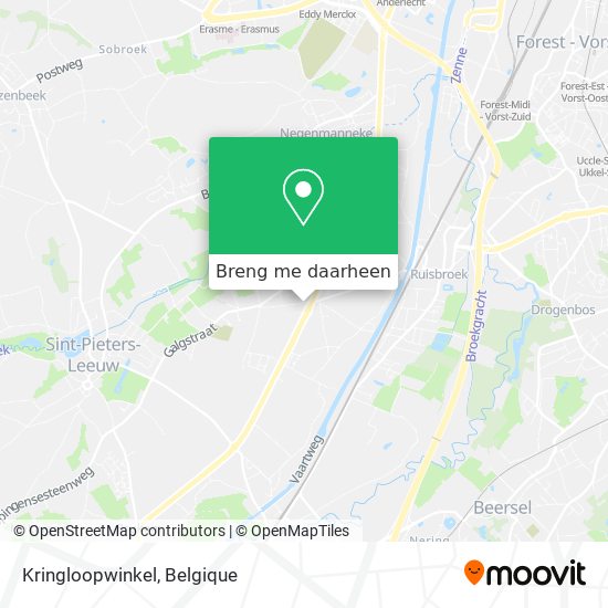 Kringloopwinkel kaart