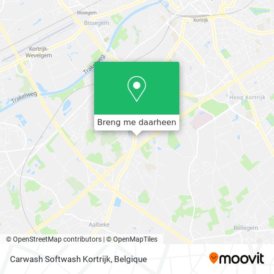 Carwash Softwash Kortrijk kaart