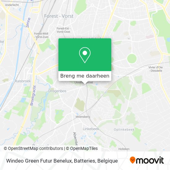 Windeo Green Futur Benelux, Batteries kaart