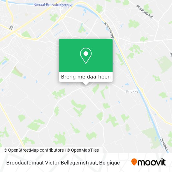 Broodautomaat Victor Bellegemstraat kaart