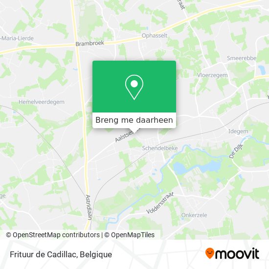 Frituur de Cadillac kaart