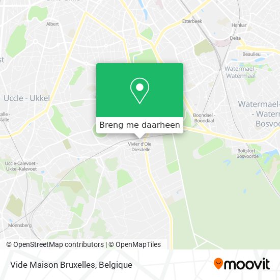 Vide Maison Bruxelles kaart