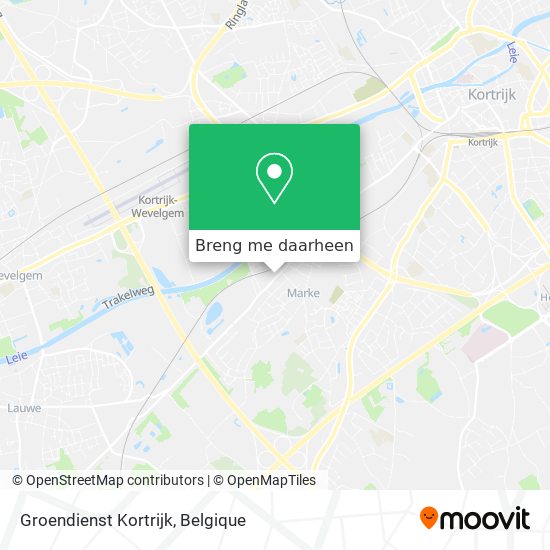 Groendienst Kortrijk kaart