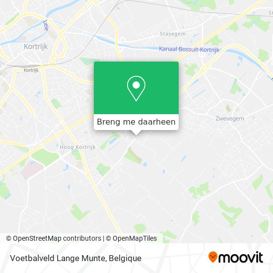 Voetbalveld Lange Munte kaart