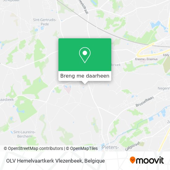 OLV Hemelvaartkerk Vlezenbeek kaart