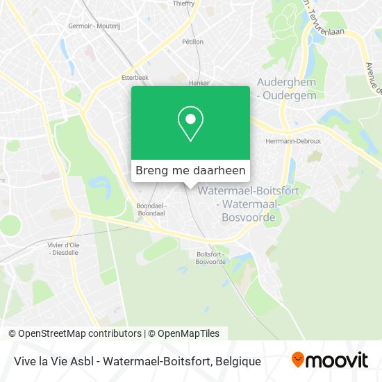 Vive la Vie Asbl - Watermael-Boitsfort kaart