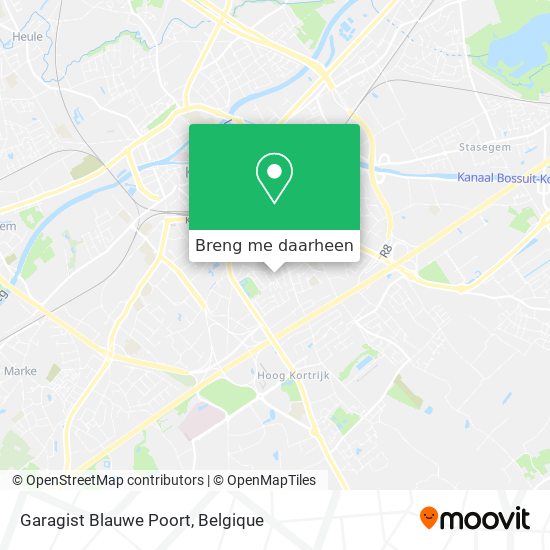 Garagist Blauwe Poort kaart