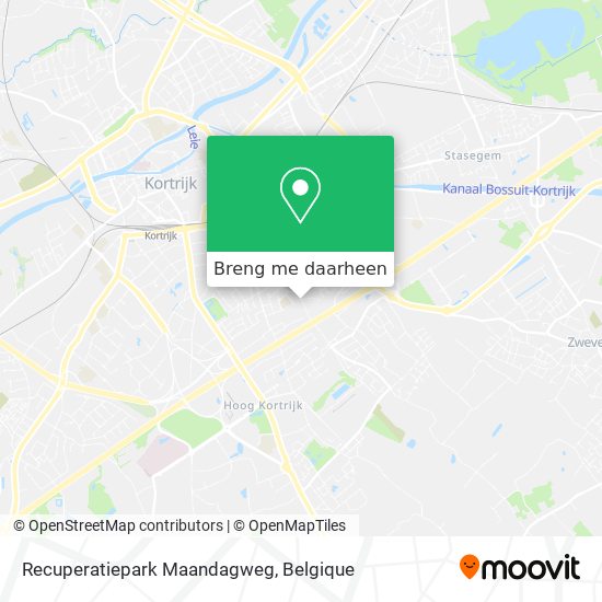 Recuperatiepark Maandagweg kaart