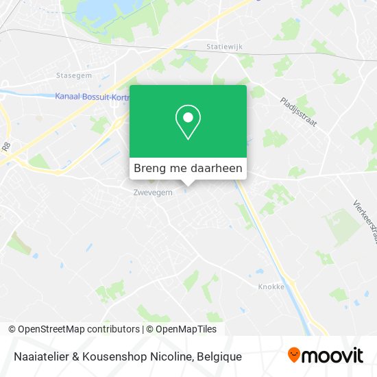 Naaiatelier & Kousenshop Nicoline kaart