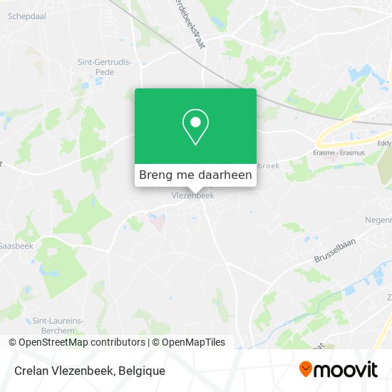 Crelan Vlezenbeek kaart