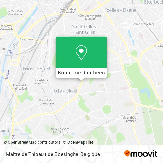 Maître de Thibault de Boesinghe kaart