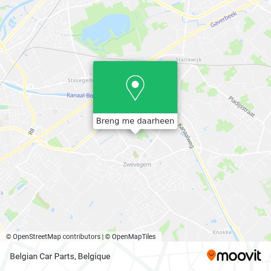 Belgian Car Parts kaart