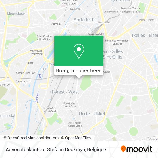Advocatenkantoor Stefaan Deckmyn kaart