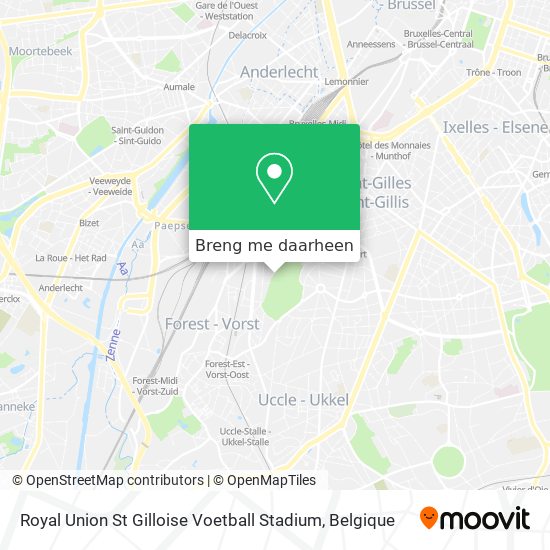 Royal Union St Gilloise Voetball Stadium kaart