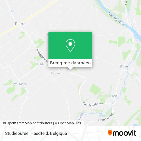 Studiebureel Heedfeld kaart