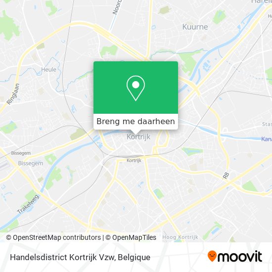 Handelsdistrict Kortrijk Vzw kaart