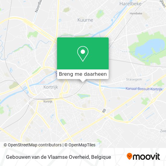 Gebouwen van de Vlaamse Overheid kaart