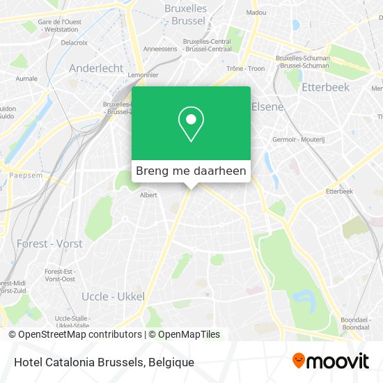 Hotel Catalonia Brussels kaart