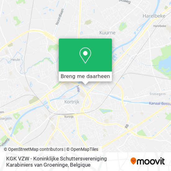 KGK VZW - Koninklijke Schuttersvereniging Karabiniers van Groeninge kaart