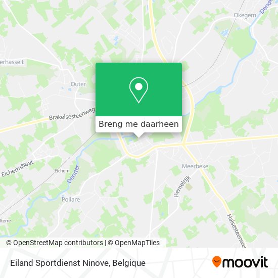 Eiland Sportdienst Ninove kaart