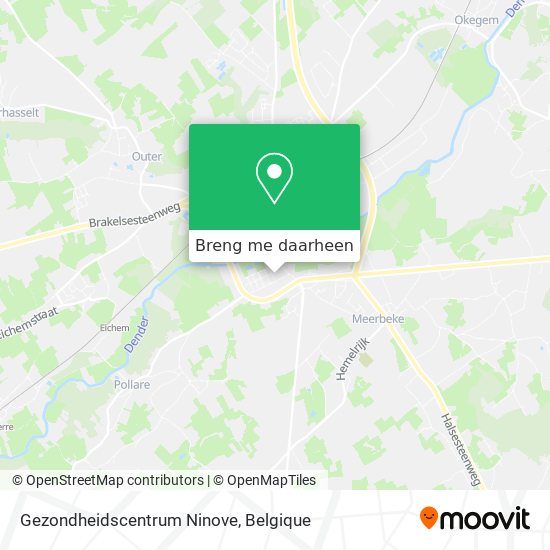 Gezondheidscentrum Ninove kaart