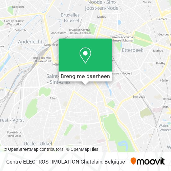 Centre ELECTROSTIMULATION Châtelain kaart