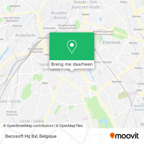 Becosoft Hq Bxl kaart