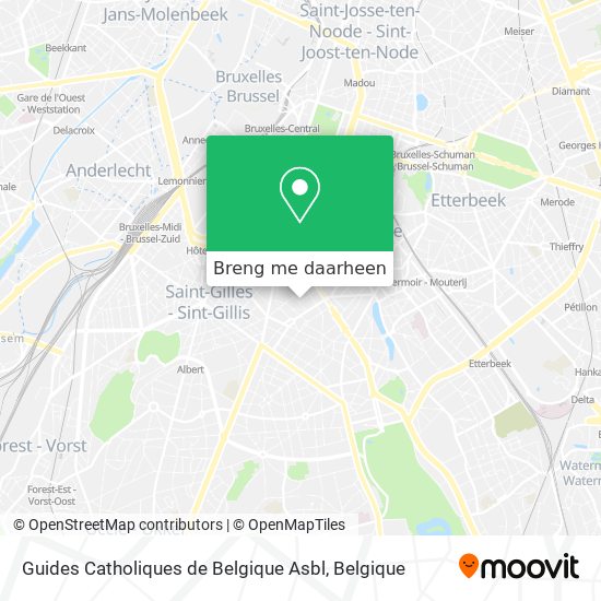 Guides Catholiques de Belgique Asbl kaart