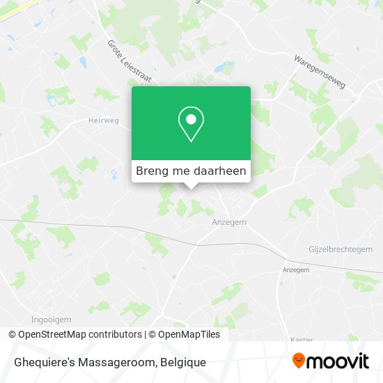 Ghequiere's Massageroom kaart