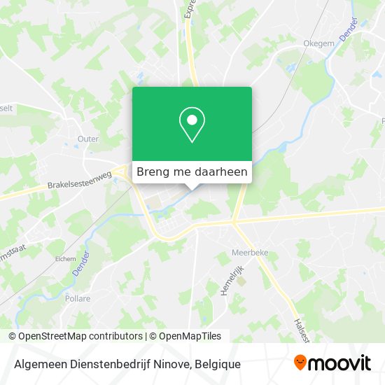 Algemeen Dienstenbedrijf Ninove kaart