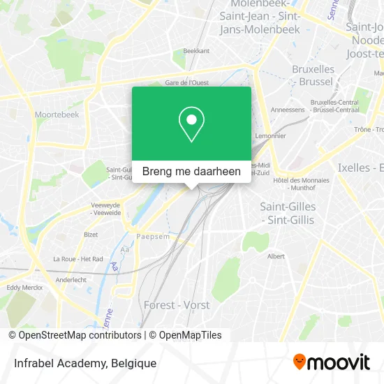 Infrabel Academy kaart
