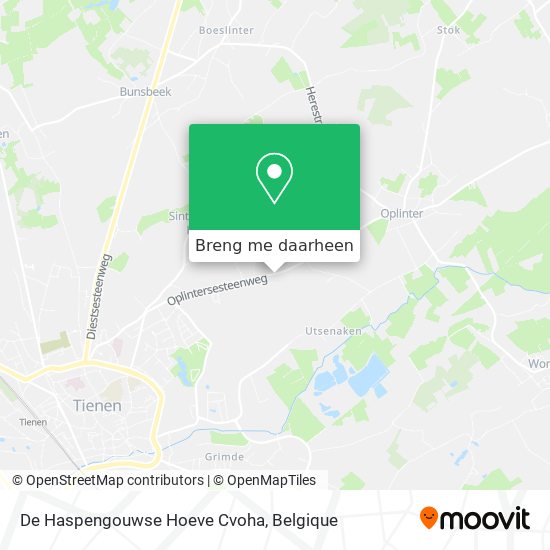 De Haspengouwse Hoeve Cvoha kaart